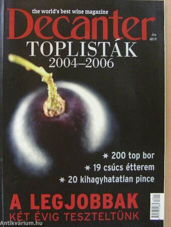 Decanter Toplisták 2004-2006