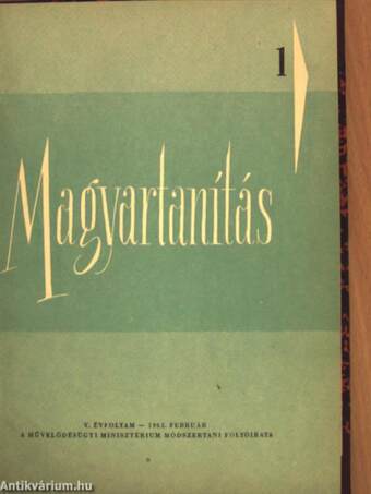 Magyartanítás 1962/1-6.