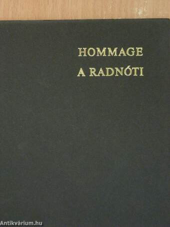 Hommage a Radnóti