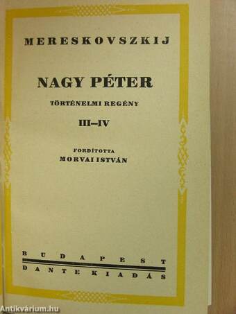 Nagy Péter I-IV.