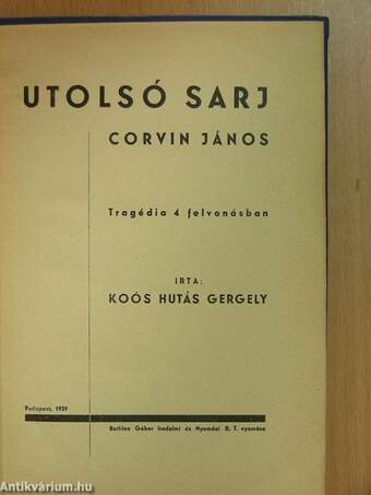 Utolsó sarj