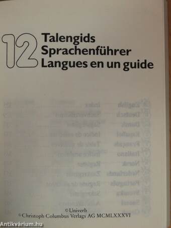 Talengids Sprachenführer 12 Langues en un guide