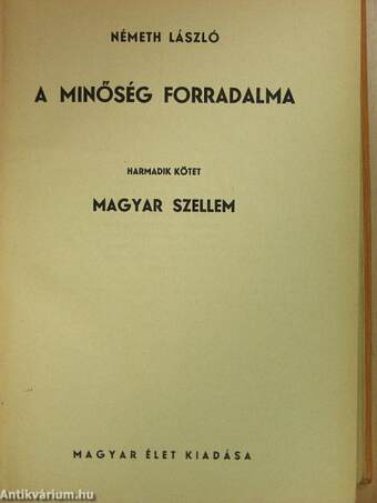 A minőség forradalma I-IV.