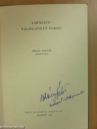 Eminescu válogatott versei