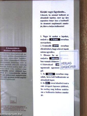 Számvitel a vállalkozások gyakorlatában 21. aktualizálás és kiegészítés 2005. október