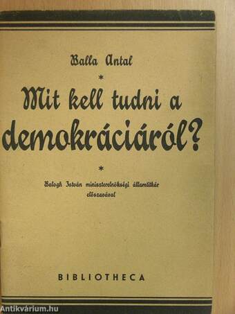 Mit kell tudni a demokráciáról?