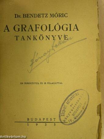 A grafológia tankönyve