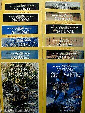 National Geographic January-December 1987.