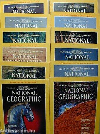 National Geographic January-December 1980. 