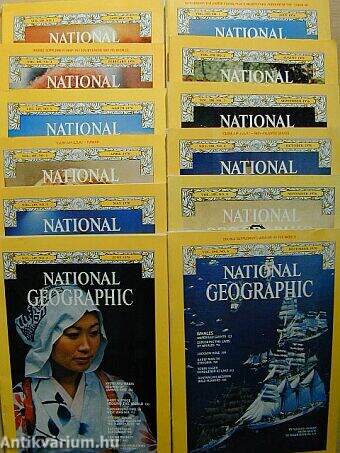 National Geographic January-December 1976.