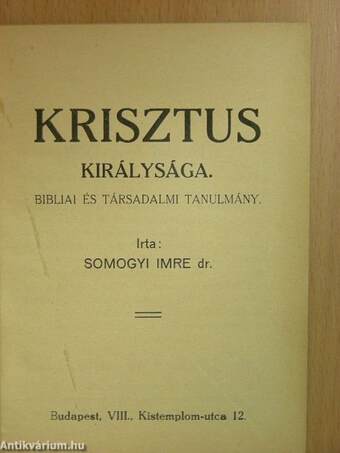 Krisztus királysága