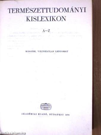 Természettudományi Kislexikon A-Z