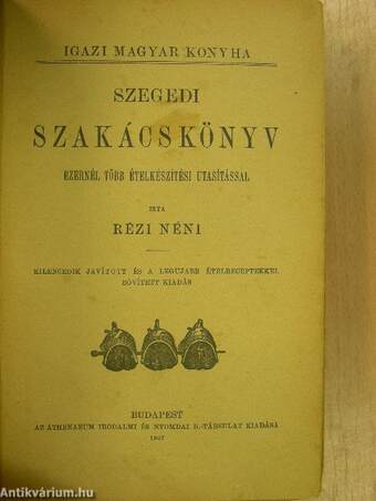 Szegedi szakácskönyv