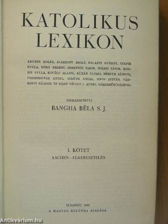 Katolikus lexikon I-IV.