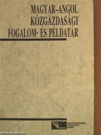 Magyar-angol közgazdasági fogalom- és példatár