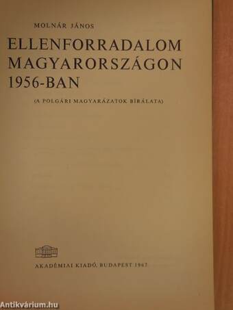 Ellenforradalom Magyarországon 1956-ban