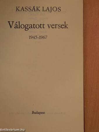 Válogatott versek