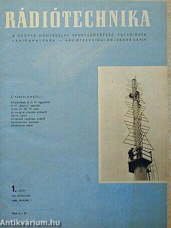 Rádiótechnika 1958-1959. (nem teljes évfolyamok)