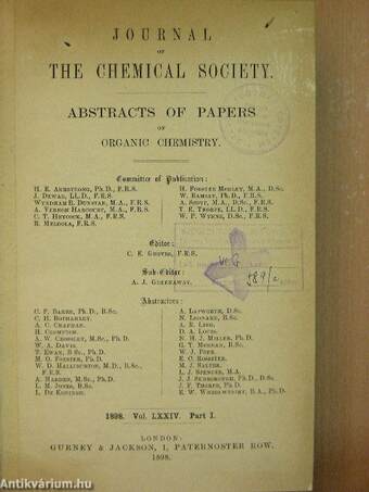 Journal of the Chemical Society 1898/I.