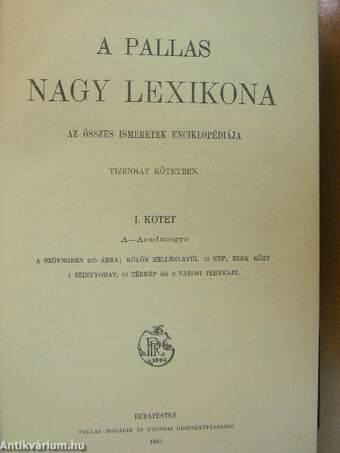 A Pallas Nagy Lexikona I-XVIII.