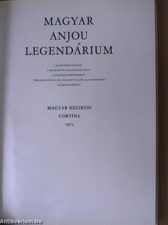 Magyar Anjou legendárium