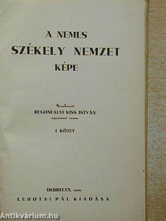 A nemes székely nemzet képe I. (töredék)