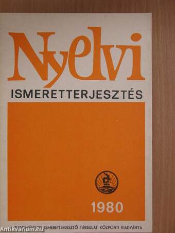Nyelvi ismeretterjesztés 1980.