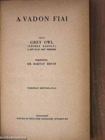 A vadon fiai