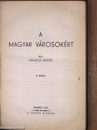 A magyar városokért