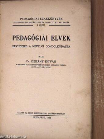 Pedagógiai elvek