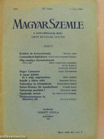 Magyar Szemle 1932. május