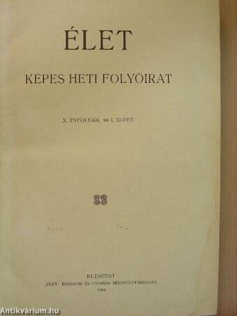 Élet 1918. (nem teljes éfvolyam)