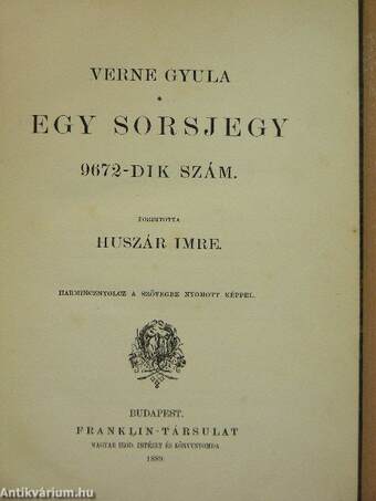 Egy sorsjegy