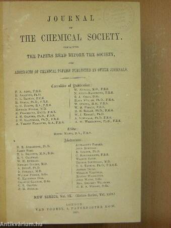 Journal of the Chemical Society 1871.