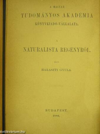 A naturalista regényről