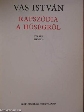 Rapszódia a hűségről