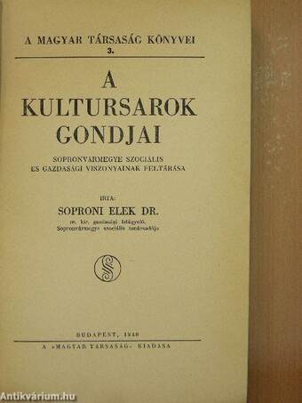 A kultursarok gondjai