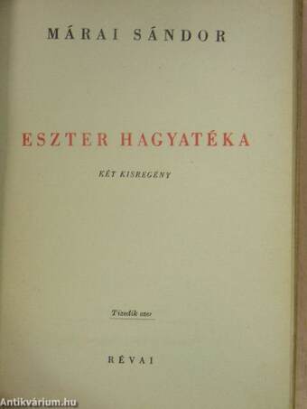 Eszter hagyatéka/Déli szél