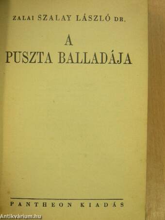 A puszta balladája