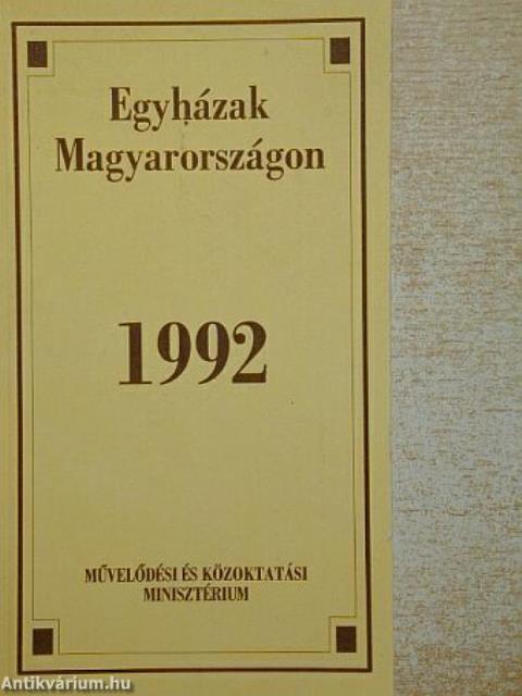 Egyházak Magyarországon 1992