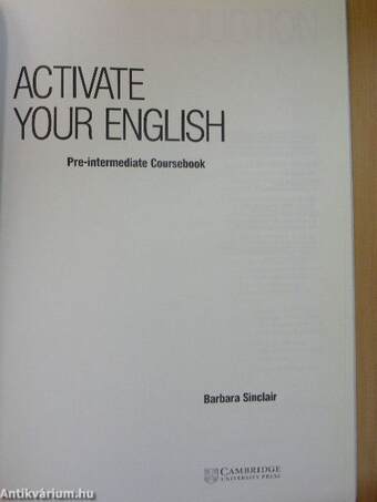 Activate your English - Pre-intermediate Coursebook