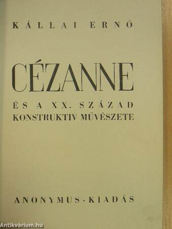 Cézanne és a XX. század konstruktív művészete