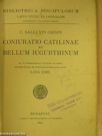 Coniuratio Catilinae et Bellum Iugurthinum