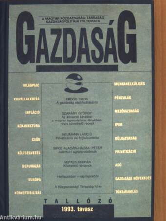 Gazdaság 1993-1994/1-2.
