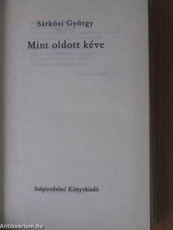 Mint oldott kéve