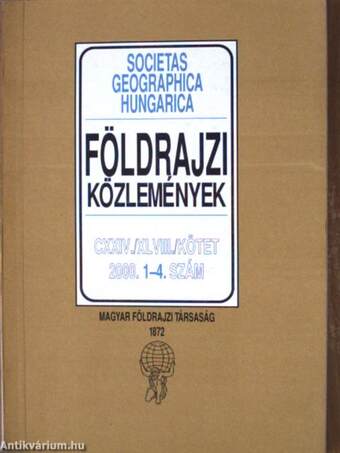 Földrajzi Közlemények 2000/1-4.