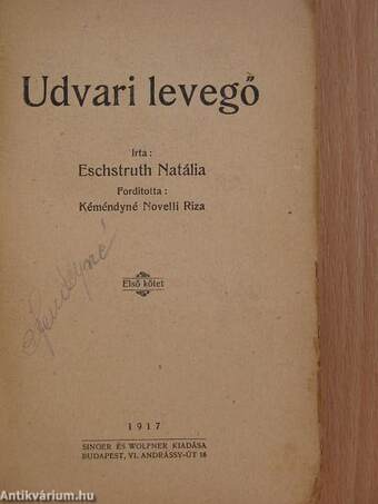 Udvari levegő I-III.