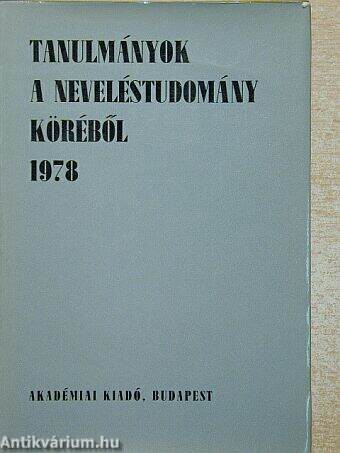 Tanulmányok a neveléstudomány köréből 1978.