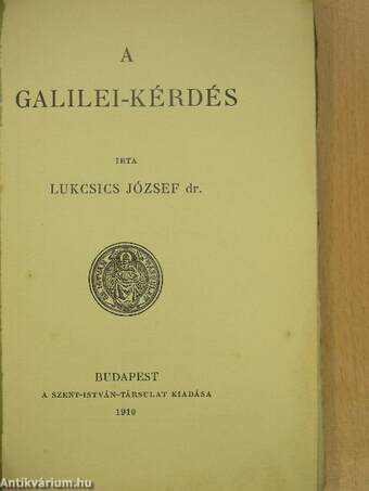 A Galilei-kérdés