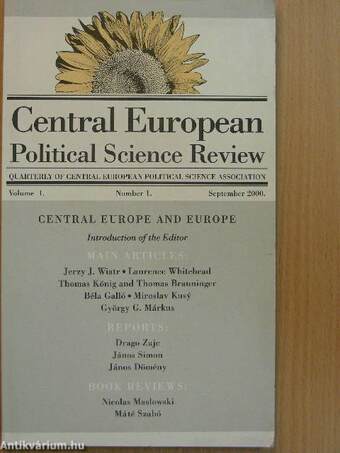 Central European Political Science Review September 2000.